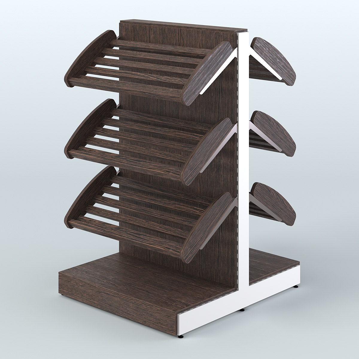 Островной низкий стеллаж для хлеба и выпечки Феникс №1 Дуб Венге