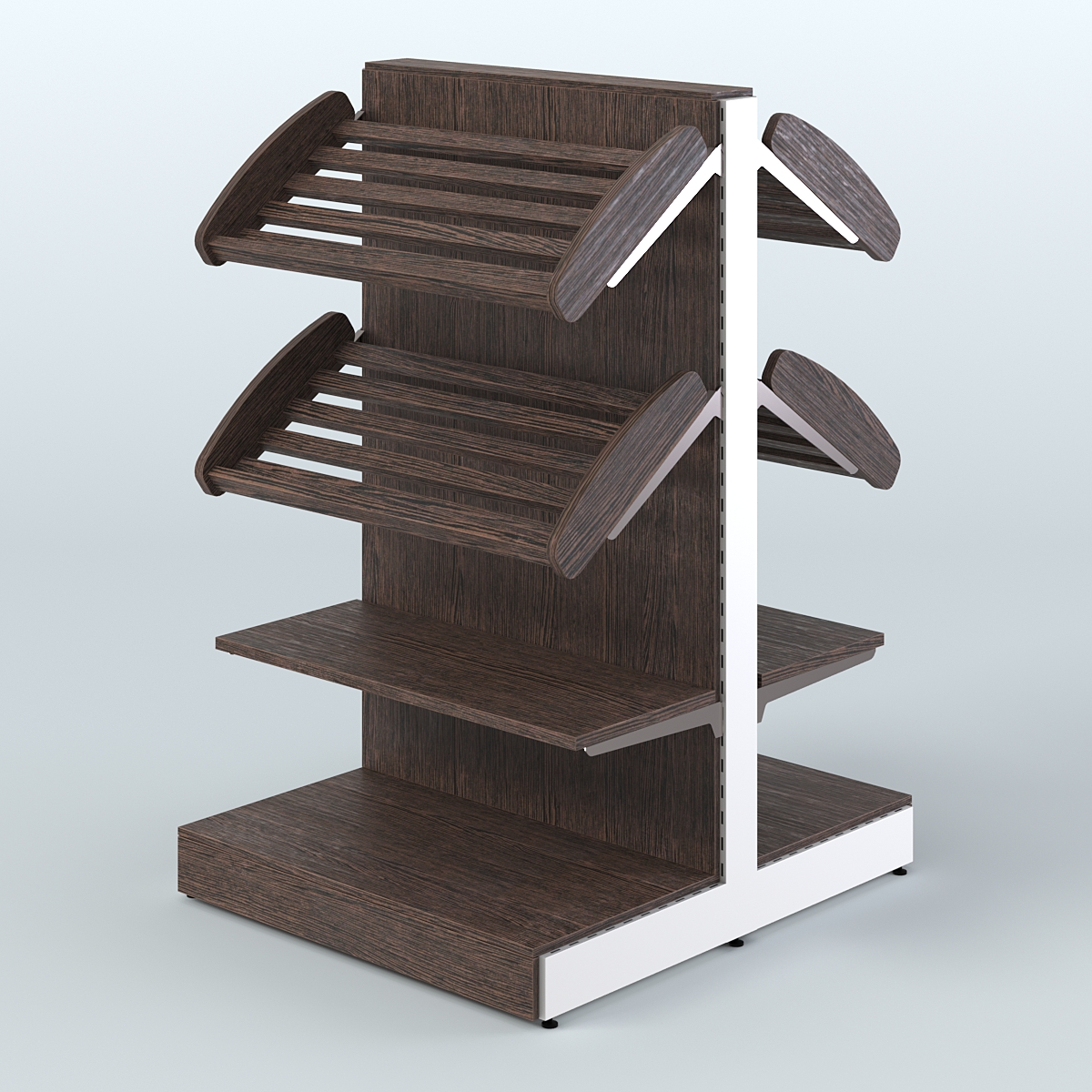 Островной низкий стеллаж для хлеба и выпечки Феникс №2 Дуб Венге