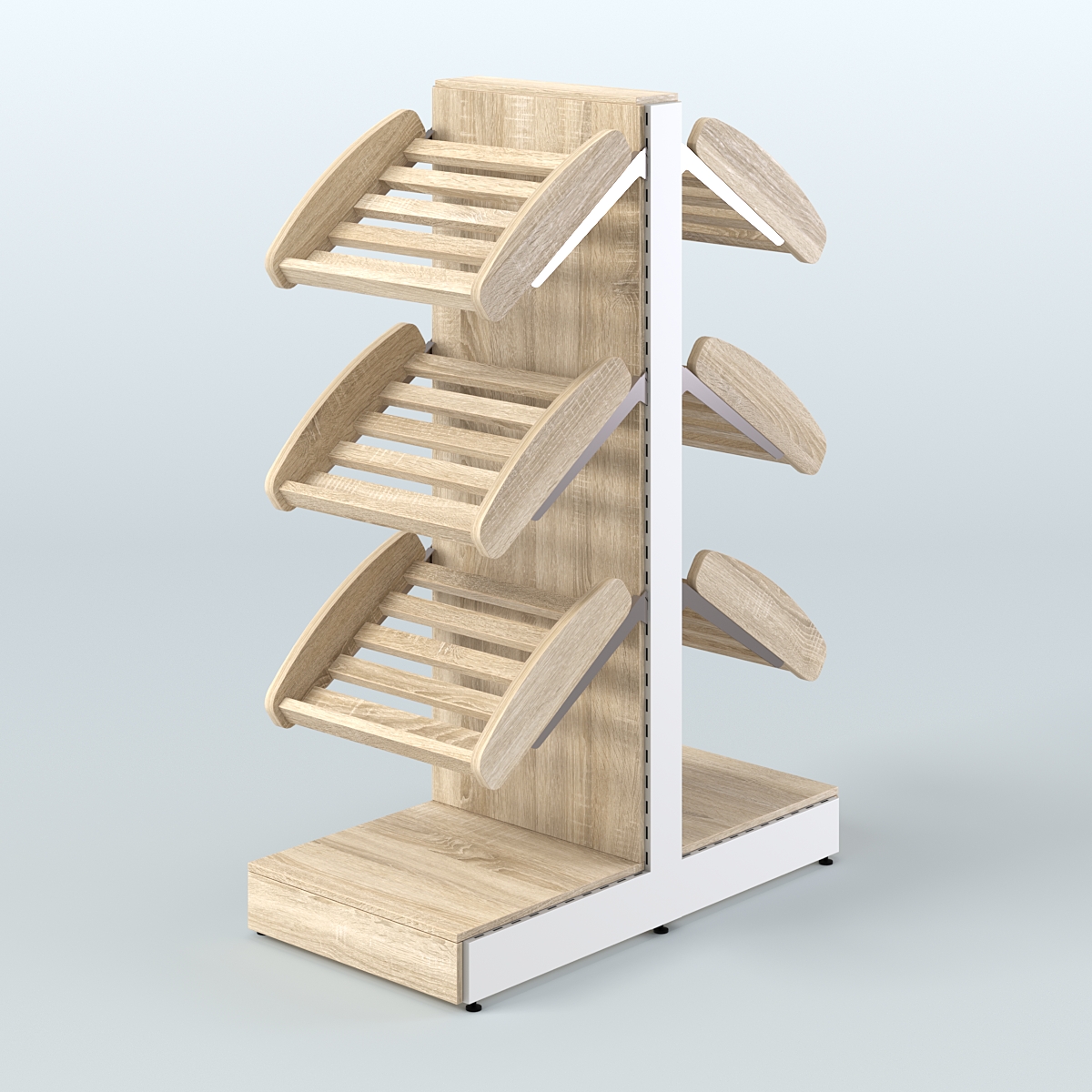 Островной низкий стеллаж для хлеба и выпечки Феникс №3 Дуб сонома