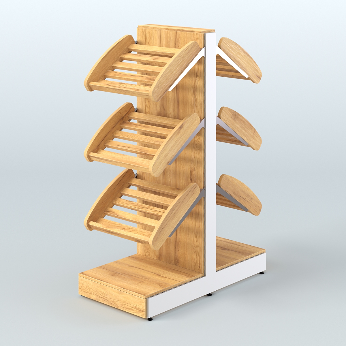 Островной низкий стеллаж для хлеба и выпечки Феникс №3 Дуб Золотистый