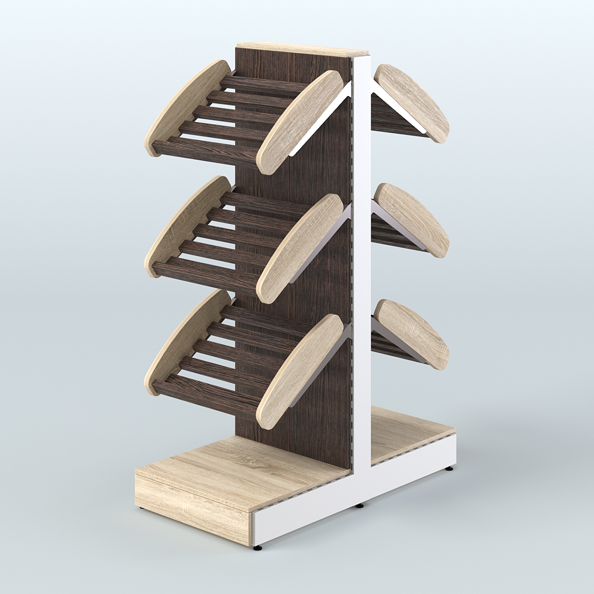 Островной низкий стеллаж для хлеба и выпечки Феникс №3 Дуб Сонома + Дуб Венге