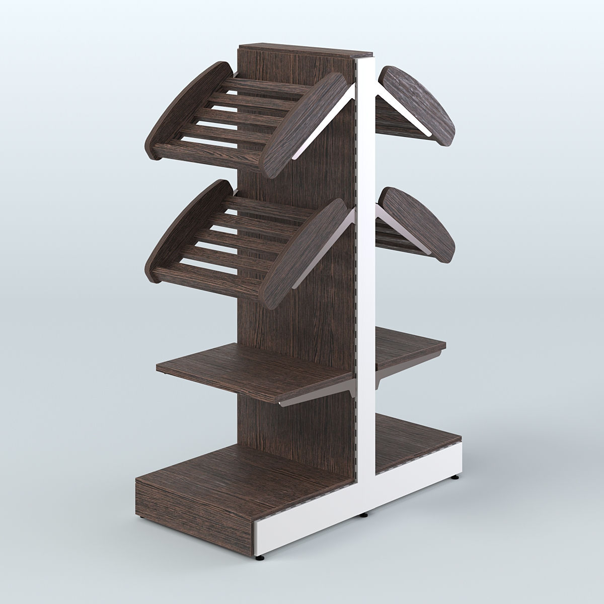 Островной низкий стеллаж для хлеба и выпечки Феникс №7 Дуб Венге