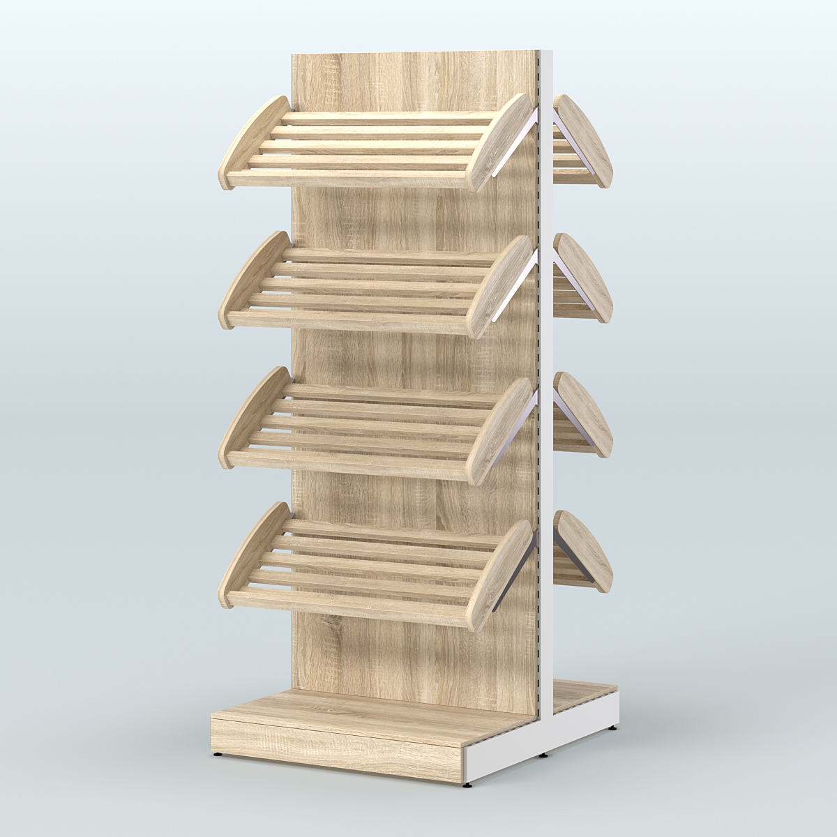 Островной высокий стеллаж для хлеба и выпечки Феникс №2 Дуб сонома