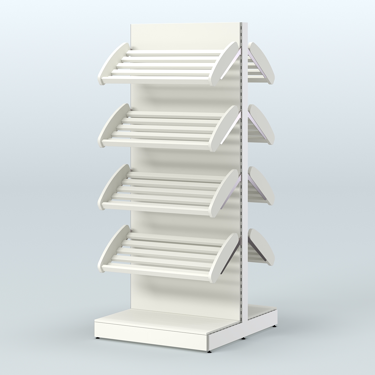 Островной высокий стеллаж для хлеба и выпечки Феникс №2 Белый