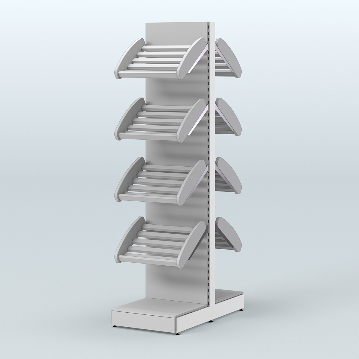 Островной стеллаж для хлеба и выпечки Феникс №6 Серый