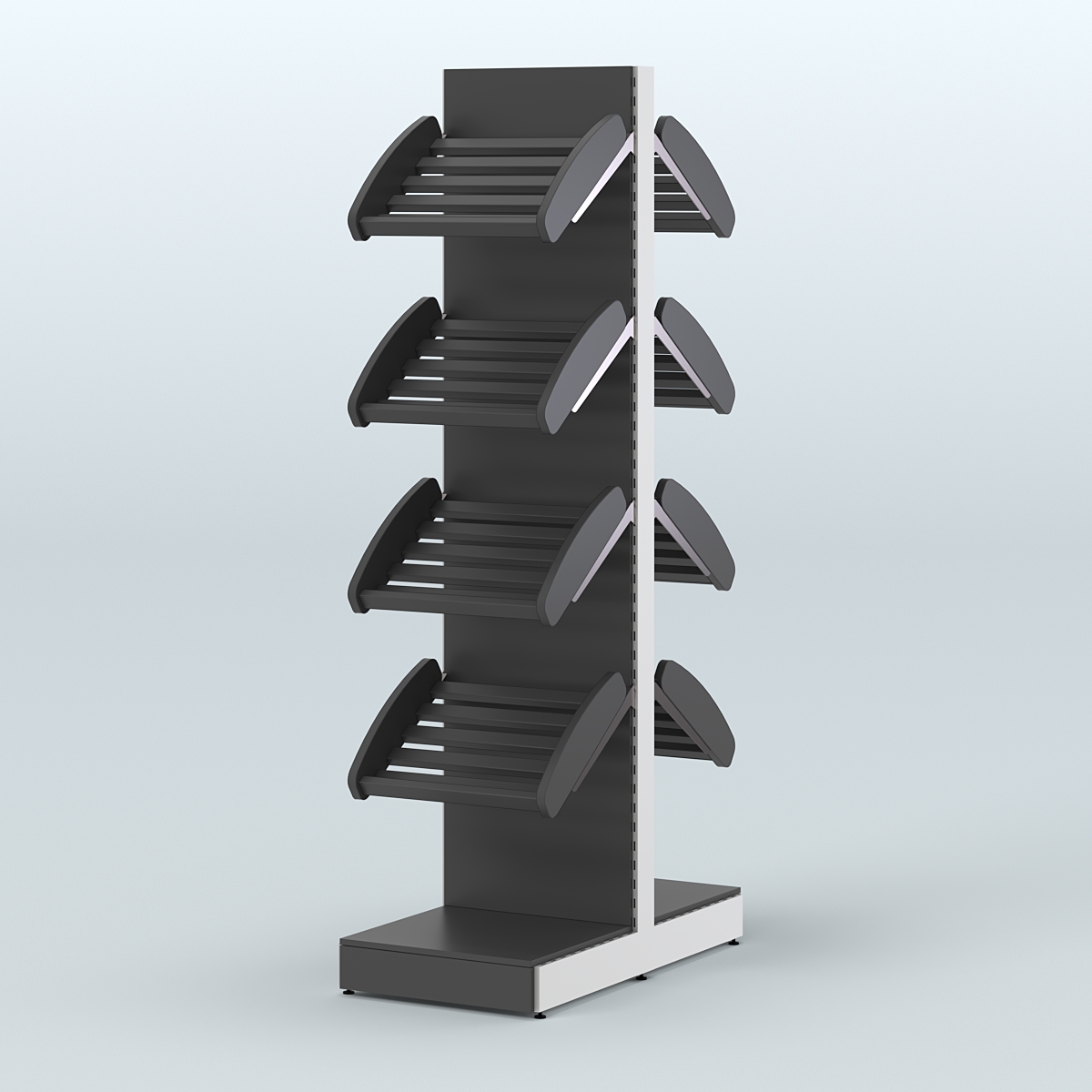 Островной стеллаж для хлеба и выпечки Феникс №6 Черный