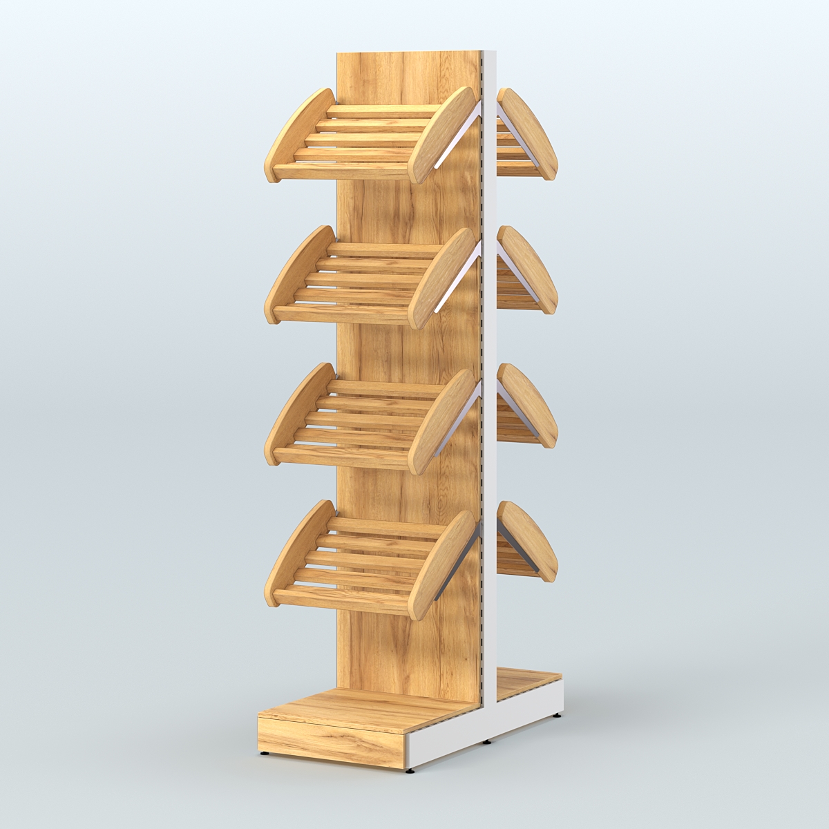 Островной стеллаж для хлеба и выпечки Феникс №6 Дуб Золотистый