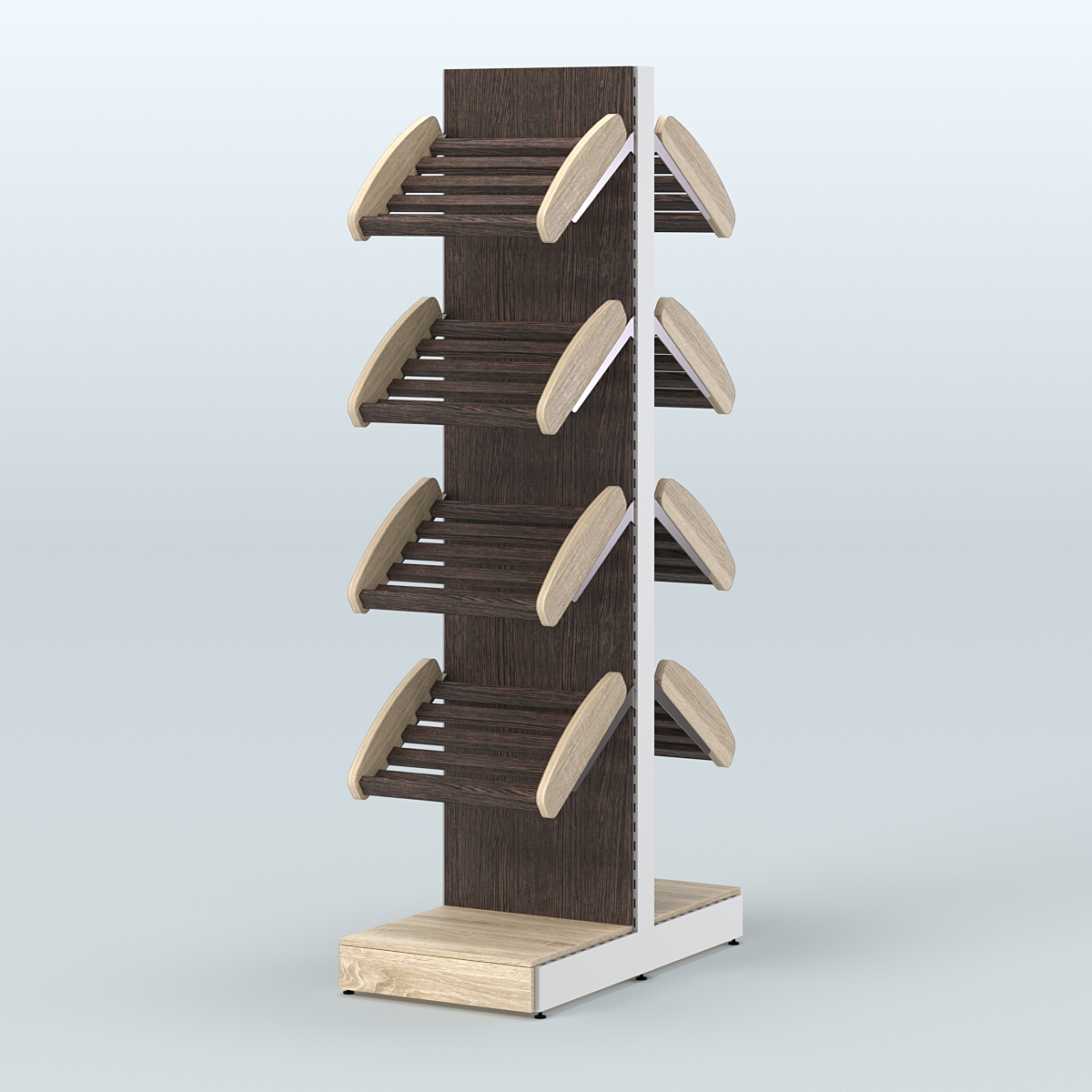 Островной стеллаж для хлеба и выпечки Феникс №6 Дуб Сонома + Дуб Венге