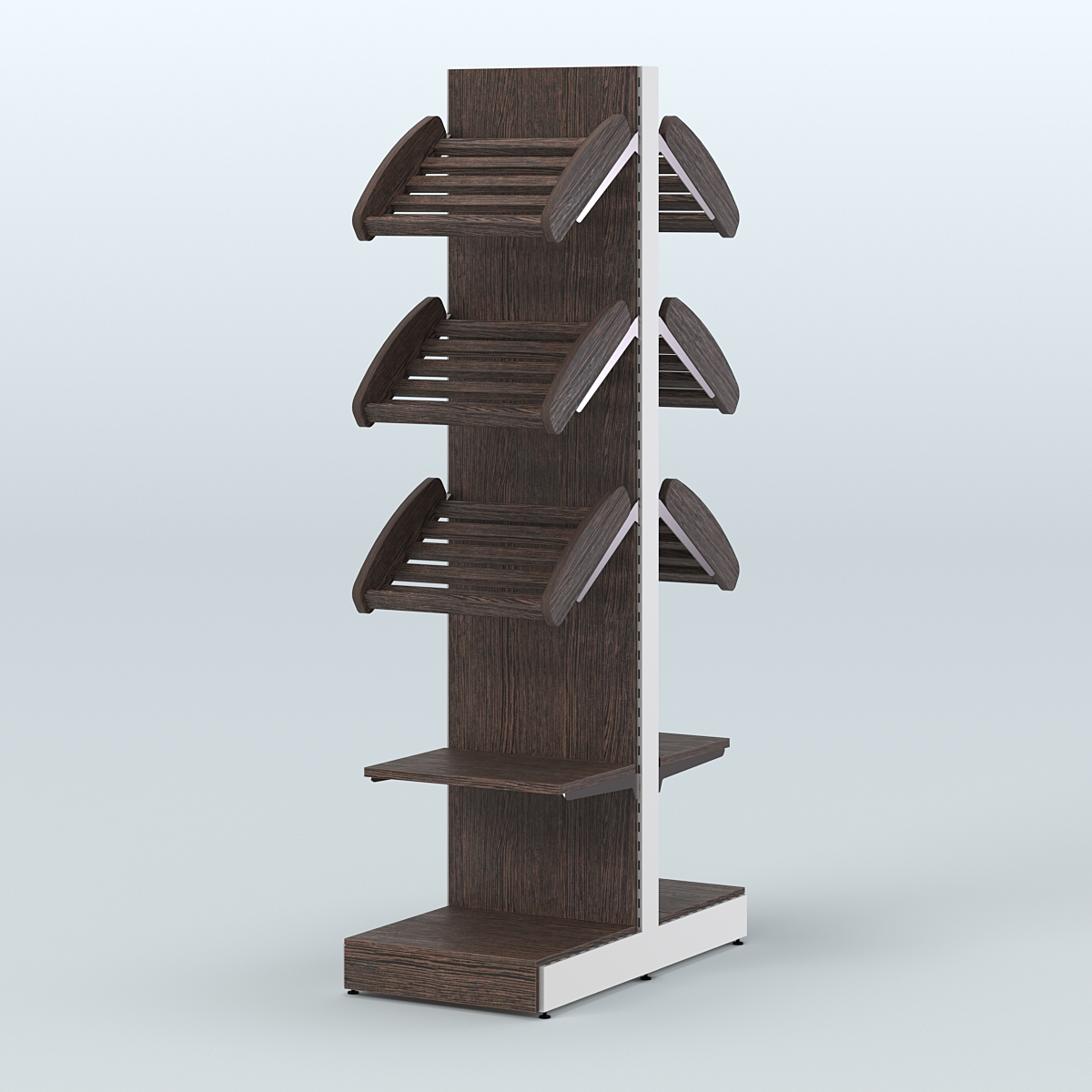 Островной высокий стеллаж для хлеба и выпечки Феникс №13 Дуб Венге