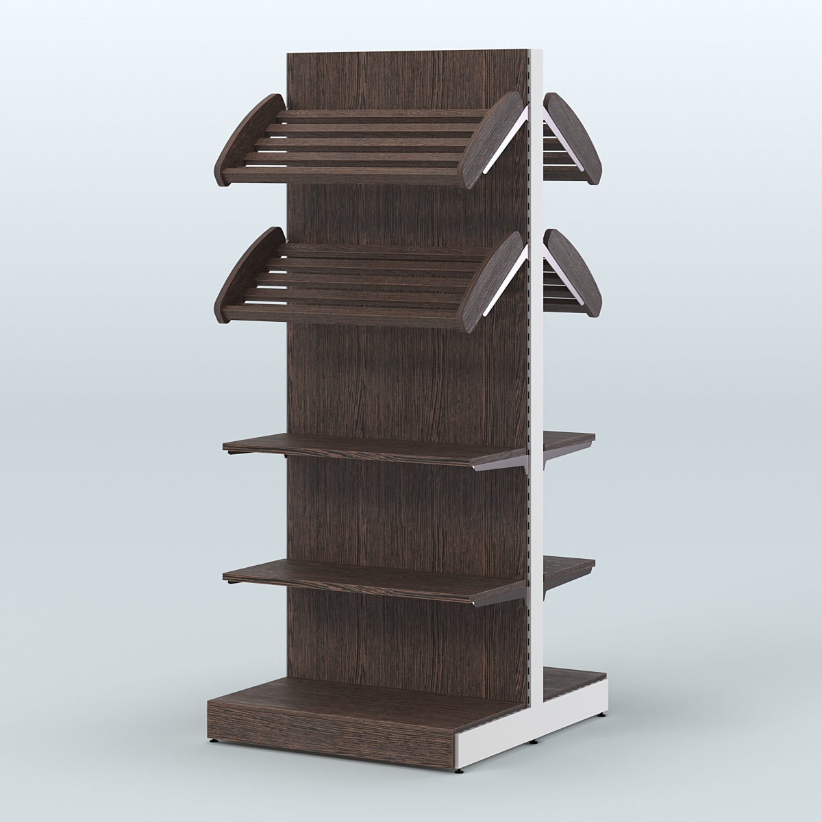 Островной высокий стеллаж для хлеба и выпечки Феникс №15 Дуб Венге