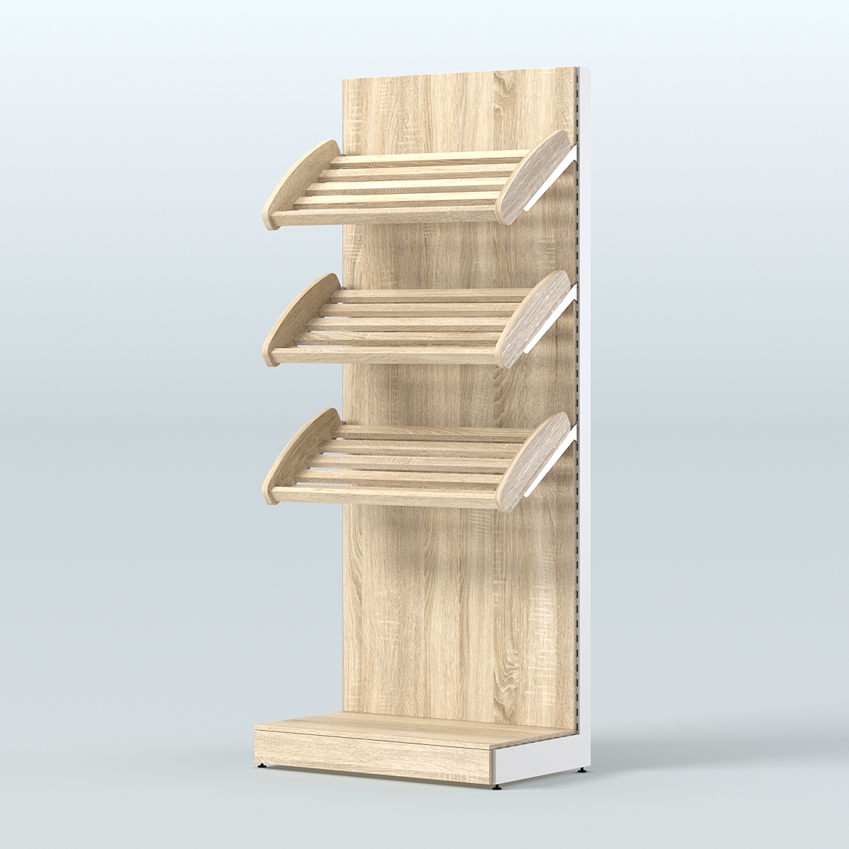 Стеллаж для хлеба и выпечки с тремя наклонными полками Феникс №1 Дуб Сонома