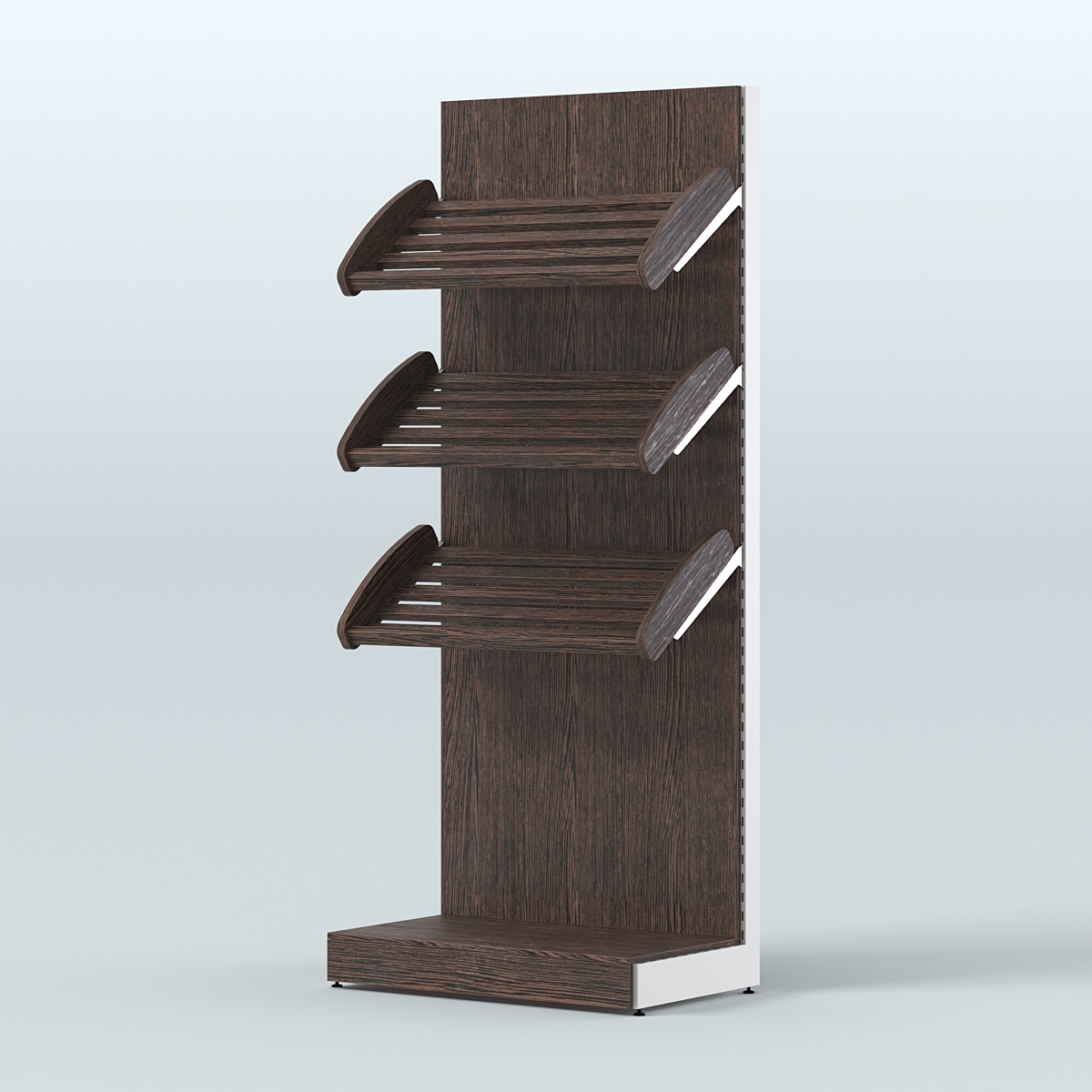 Стеллаж для хлеба и выпечки с тремя наклонными полками Феникс №1 Дуб Венге