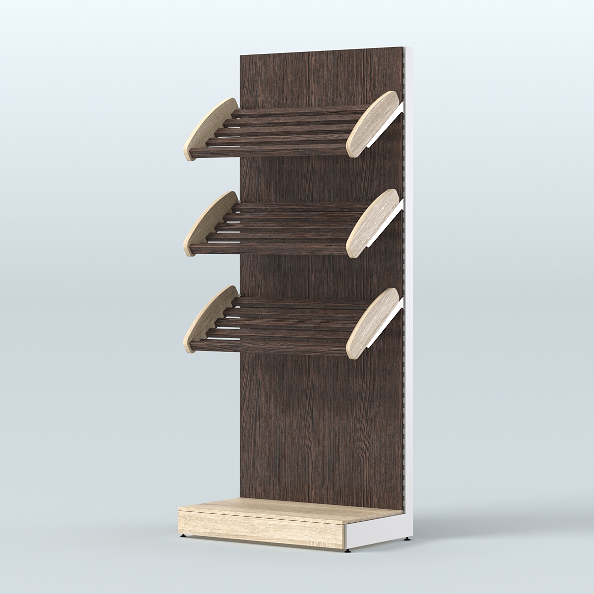 Стеллаж для хлеба и выпечки с тремя наклонными полками Феникс №1 Дуб Сонома + Дуб Венге