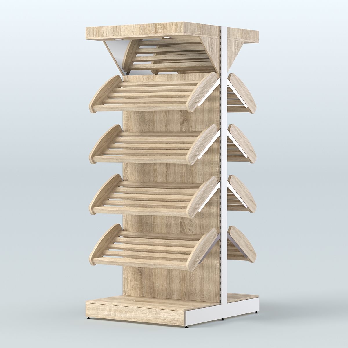 Островной высокий стеллаж для хлеба и выпечки Феникс №3 Дуб сонома