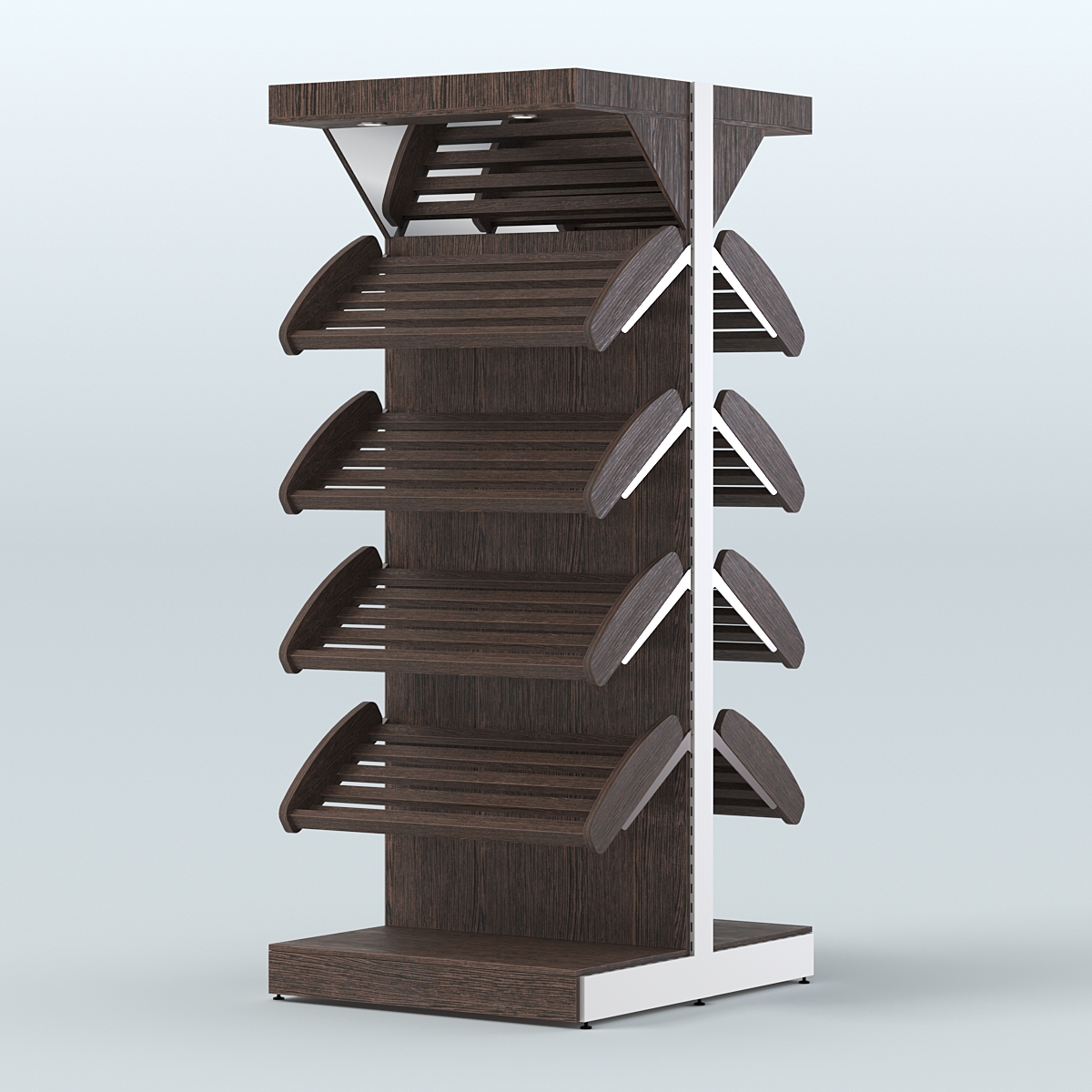 Островной высокий стеллаж для хлеба и выпечки Феникс №3 Дуб Венге