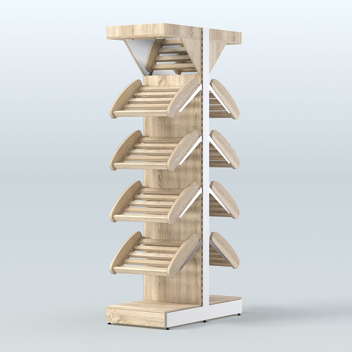 Островной высокий стеллаж для хлеба и выпечки Феникс №5 Дуб сонома