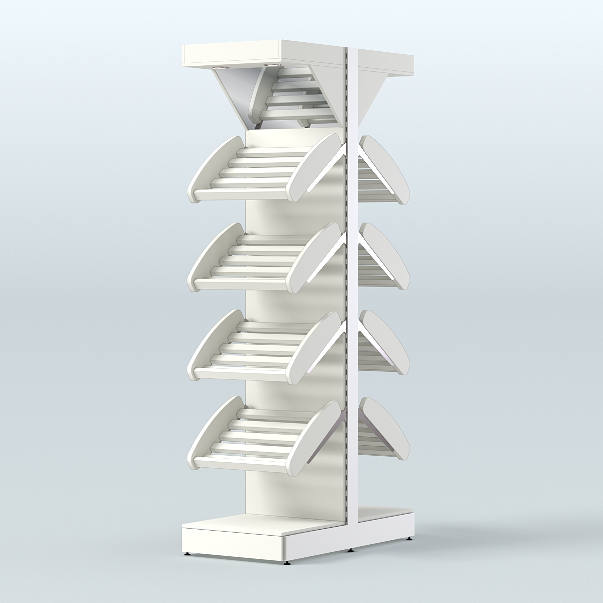 Островной высокий стеллаж для хлеба и выпечки Феникс №5 Белый