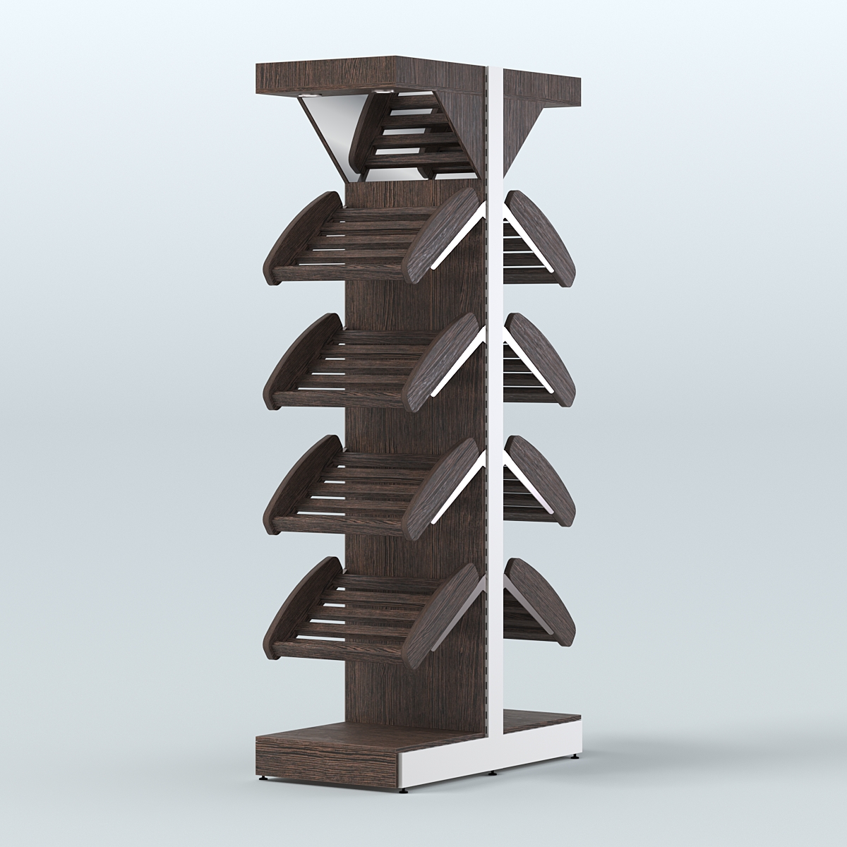 Островной высокий стеллаж для хлеба и выпечки Феникс №5 Дуб Венге