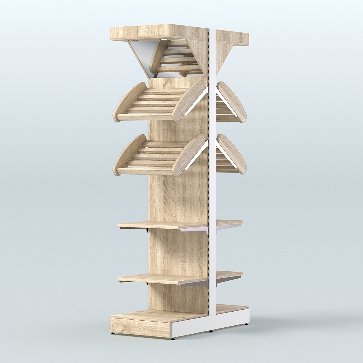 Островной высокий стеллаж для хлеба и выпечки Феникс №18 Дуб сонома