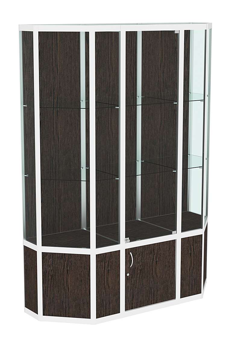 Витрина из профиля Трапеция №2 (1,5 метра) Дуб Венге