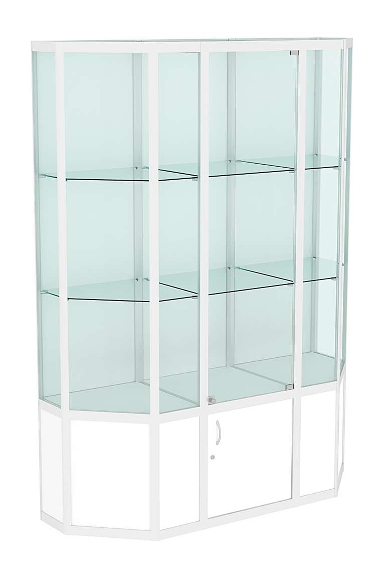 Витрина из профиля Трапеция №2 (1,5 метра) Белый