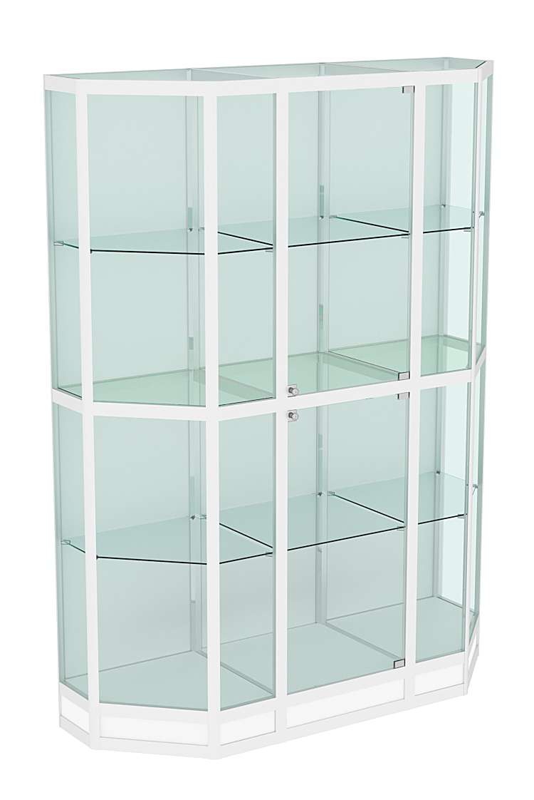 Витрина из профиля Трапеция №4 (1,5 метра) Белый