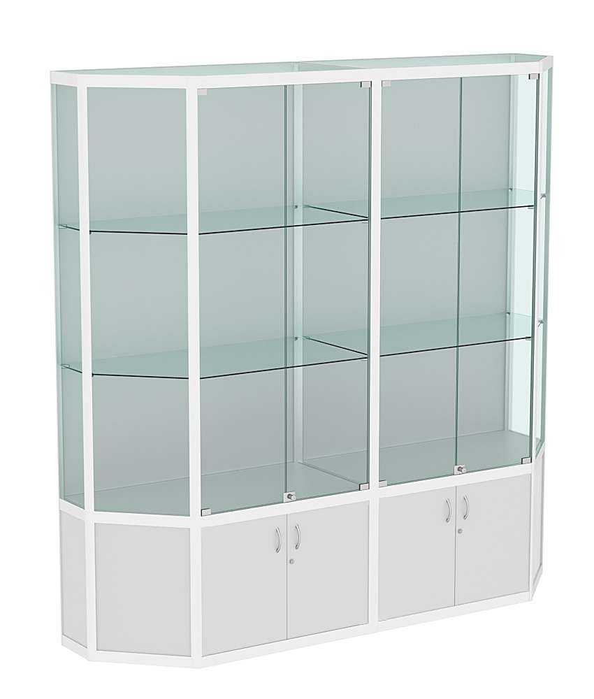 Витрина из профиля Трапеция №2 (2-ух метровая) Серый