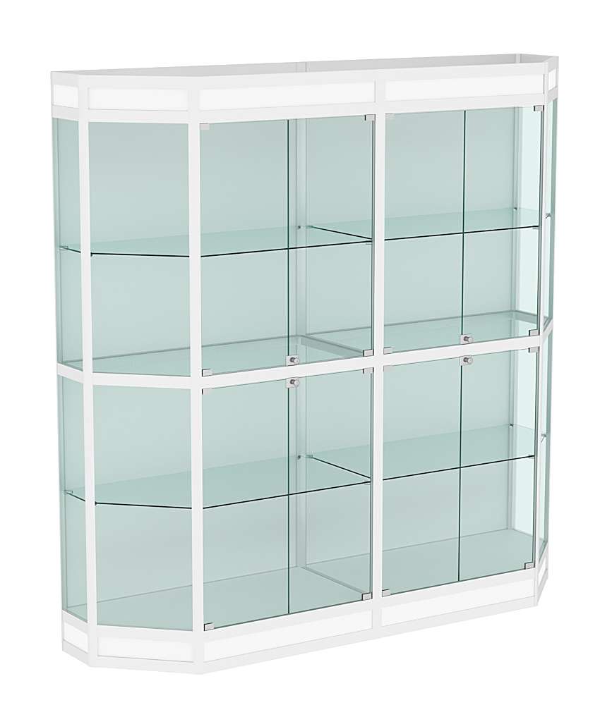 Витрина из профиля Трапеция №3 (2-ух метровая) Белый