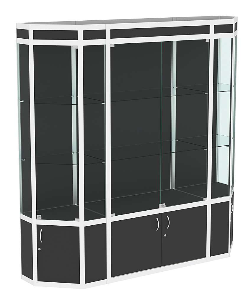 Витрина из профиля Трапеция №5 (2-ух метровая) Черный