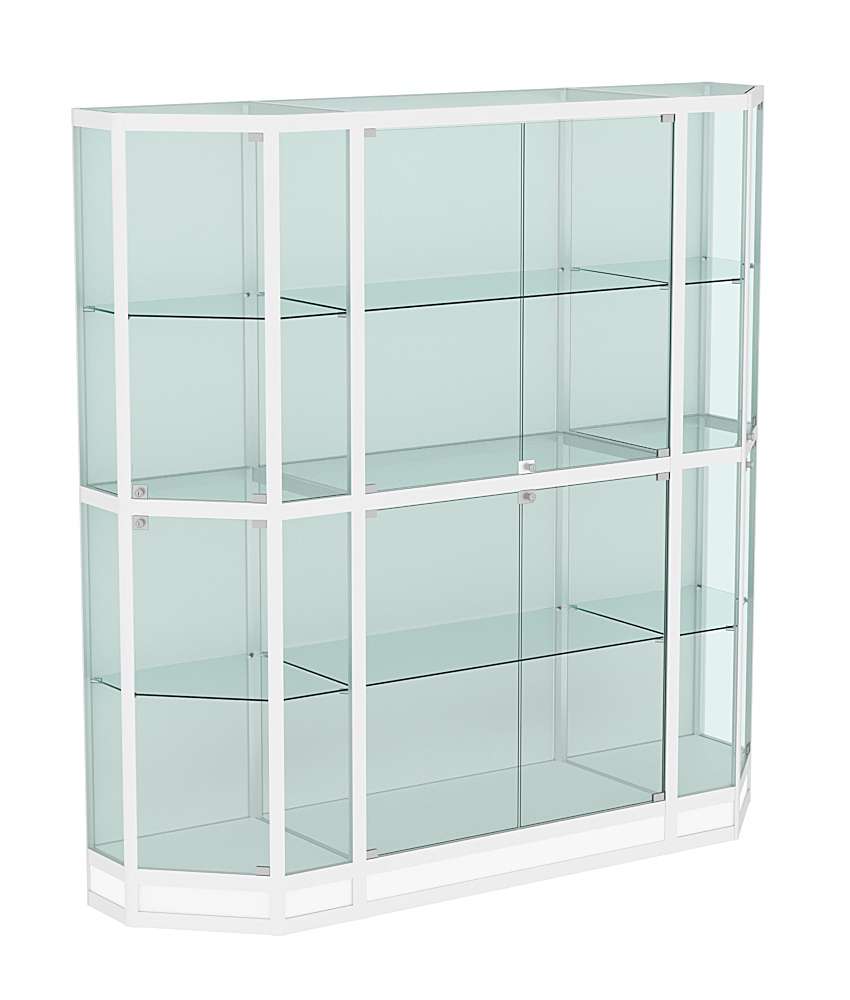 Витрина из профиля Трапеция №8 (2-ух метровая) Белый