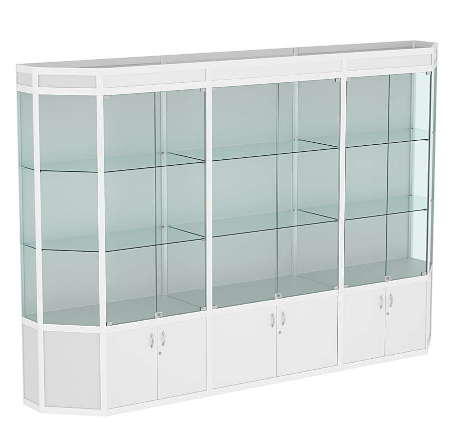 Витрина из профиля Трапеция №1 (3-ех метровая) Серый