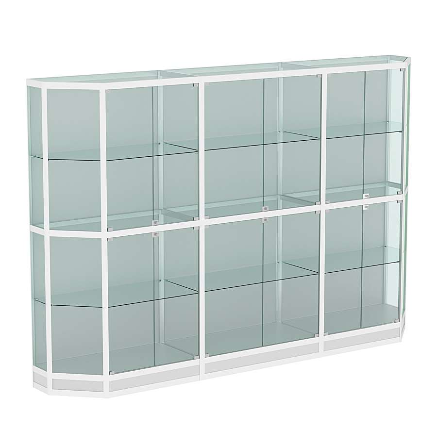 Витрина из профиля Трапеция №4 (3-ех метровая) Серый