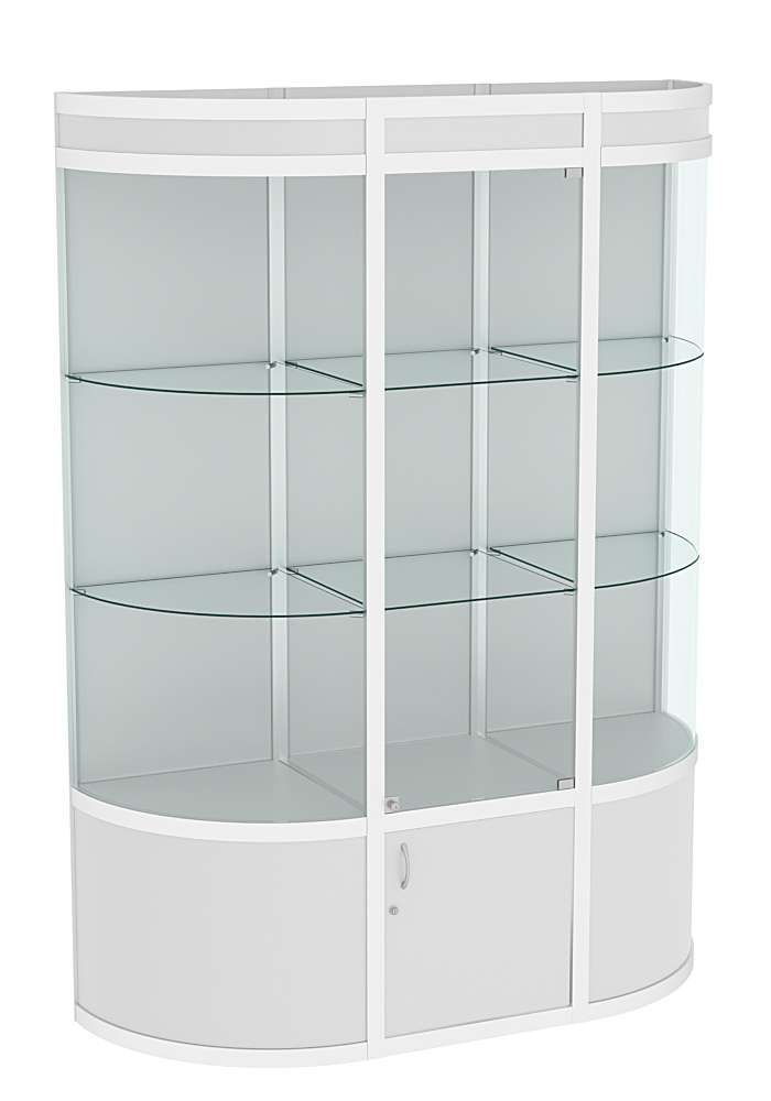 Витрина из профиля с секторами №1 (1,5 метра) Серый