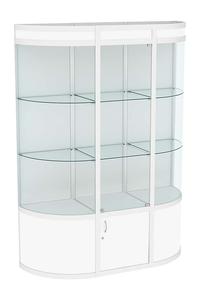 Витрина из профиля с секторами №1 (1,5 метра) Белый