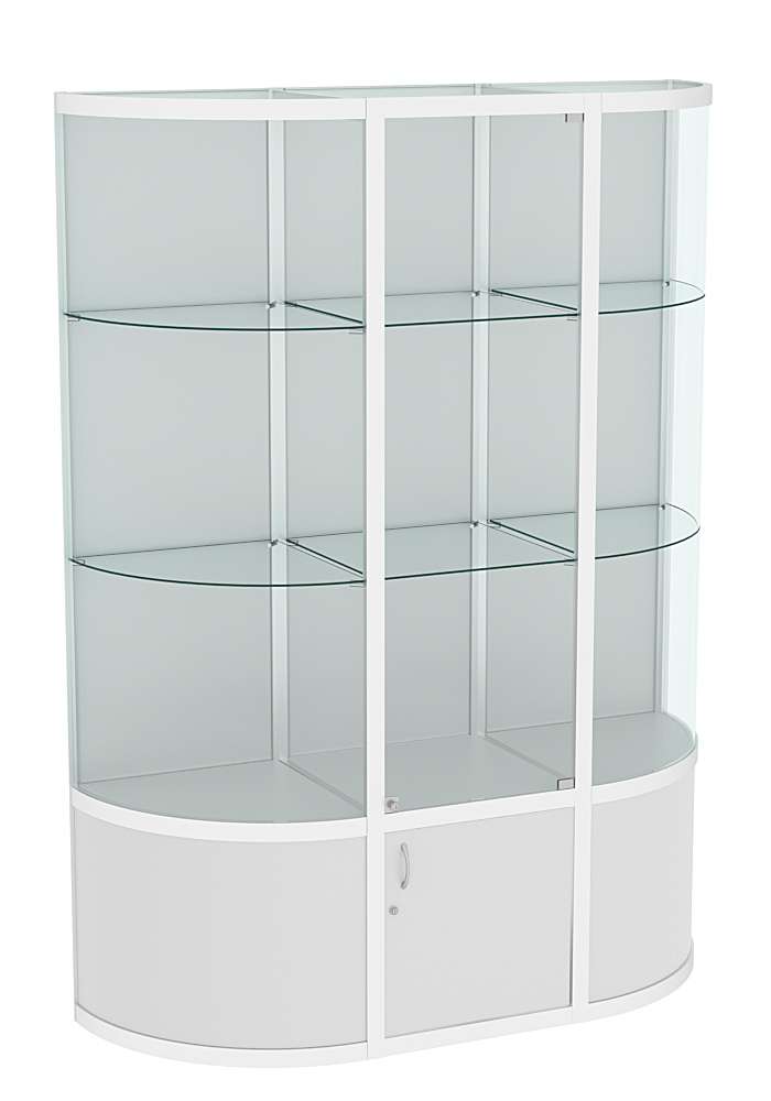 Витрина из профиля с секторами №2 (1,5 метра) Серый