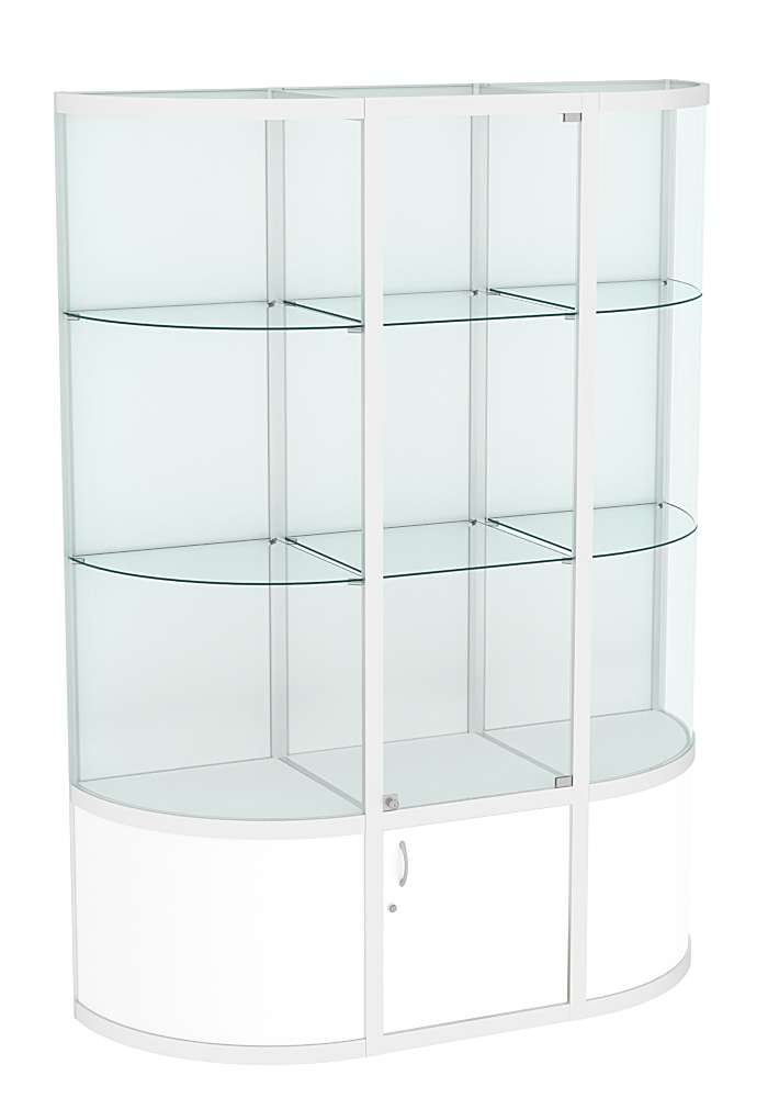 Витрина из профиля с секторами №2 (1,5 метра) Белый