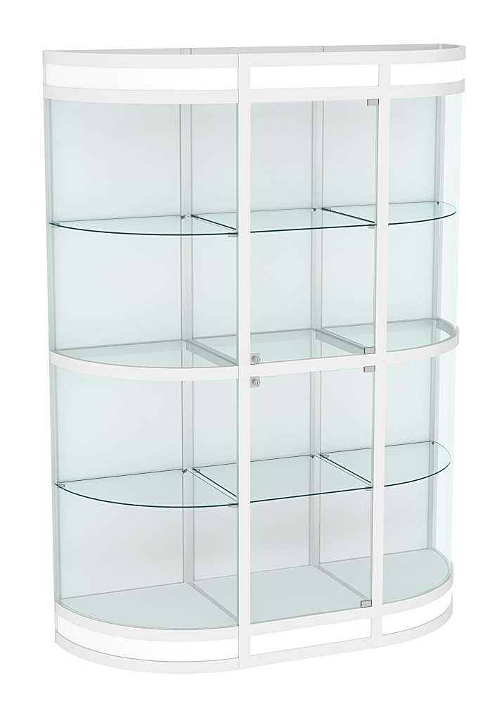 Витрина из профиля с секторами №3  (1,5 метра) Белый