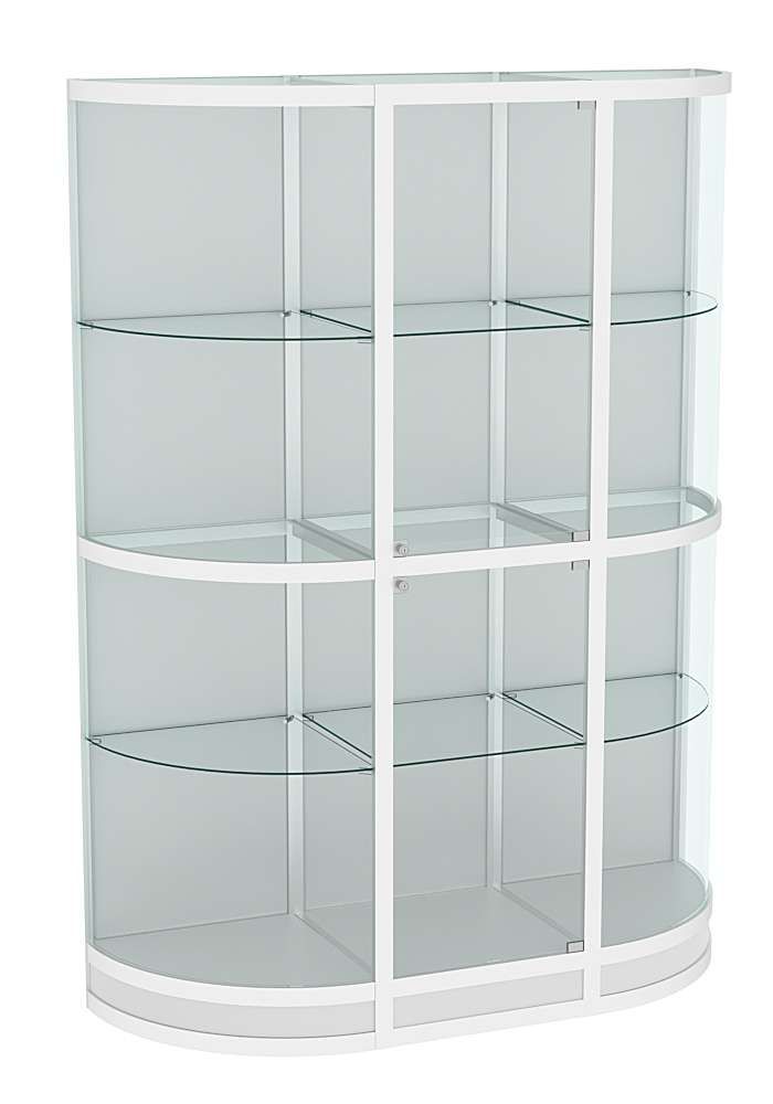 Витрина из профиля с секторами №4 (1,5 метра) Серый