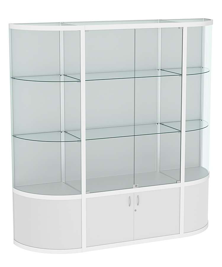 Витрина из профиля с секторами №6 (2-ух метровая) Серый