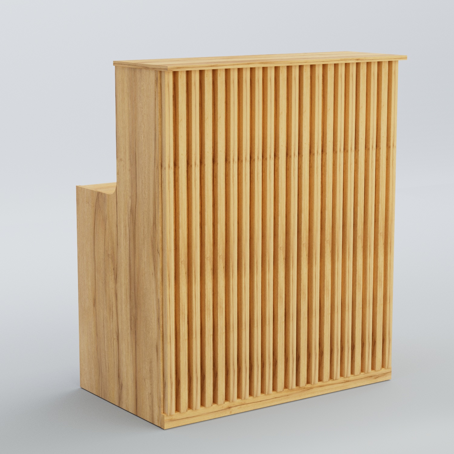 Ресепшен прямоугольный серии ВЕРТИКАЛЬ №1 Дуб Золотистый