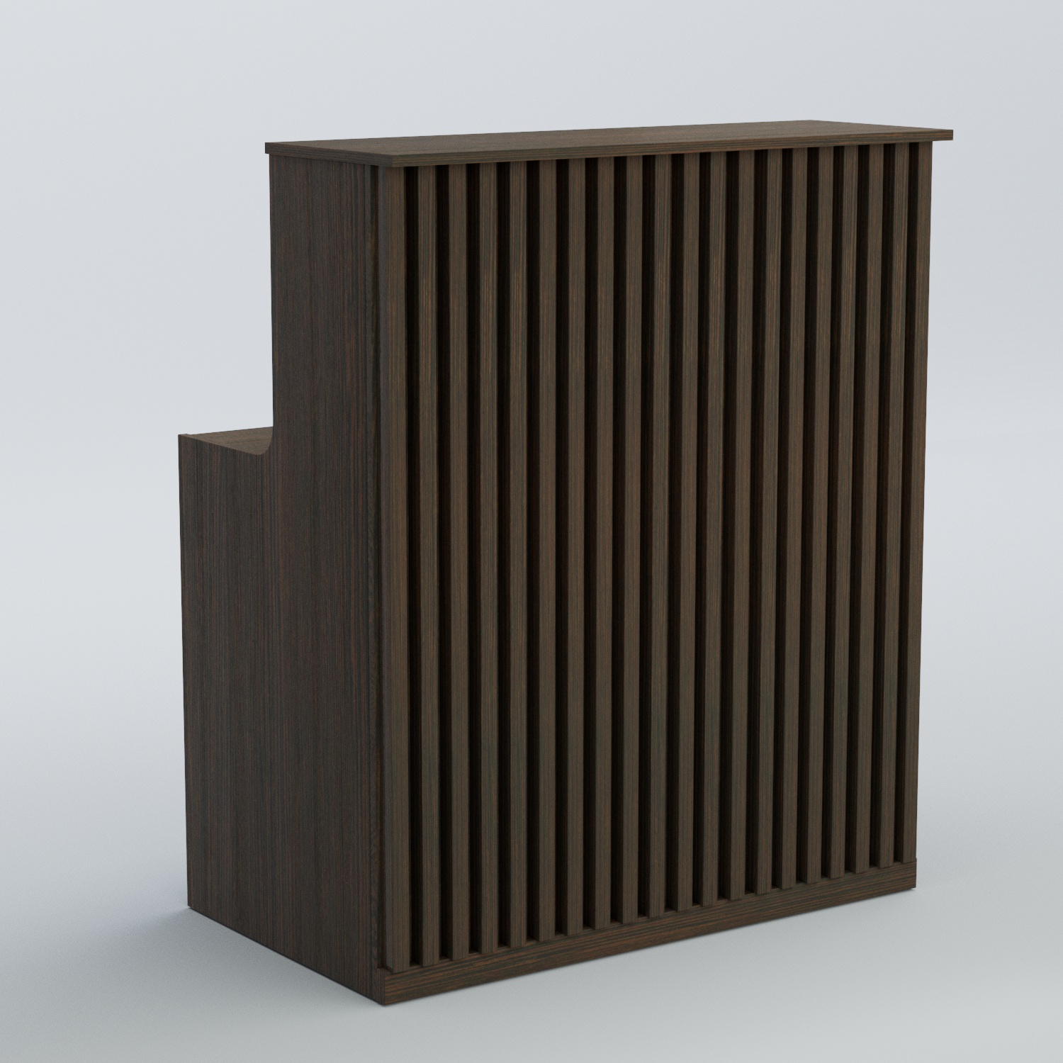 Ресепшен прямоугольный серии ВЕРТИКАЛЬ №1 Дуб Венге