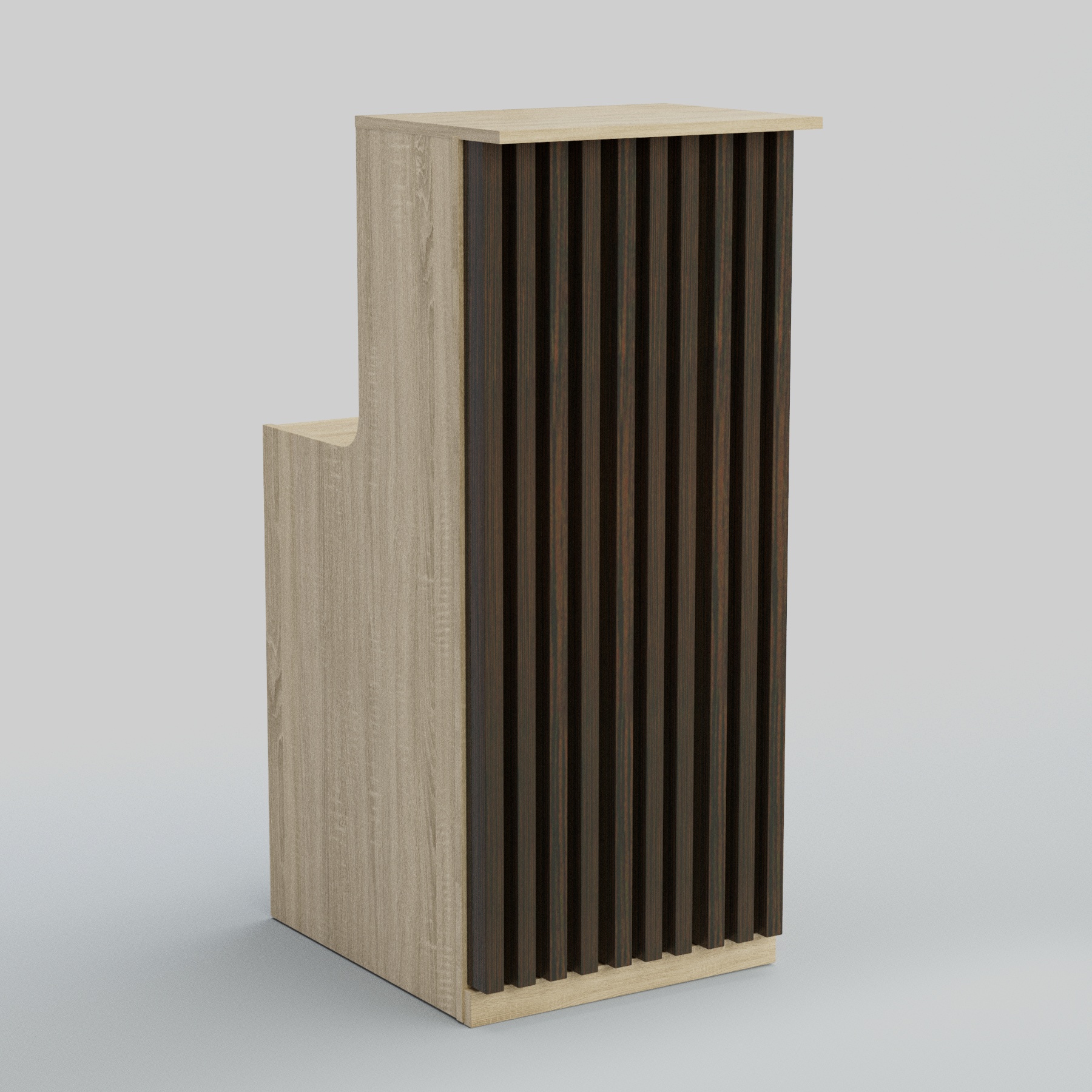 Ресепшен узкий серии ВЕРТИКАЛЬ №2 Дуб Сонома + Дуб Венге