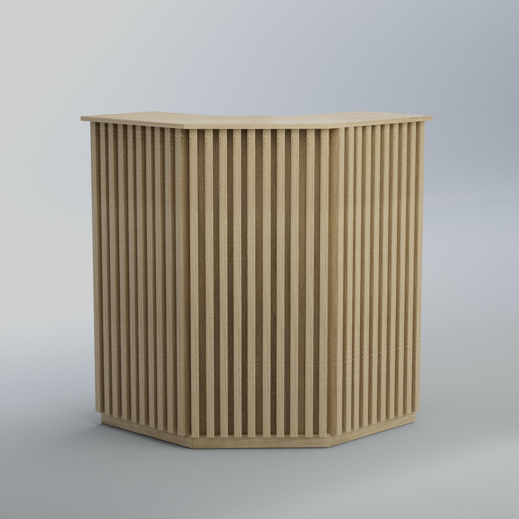 Ресепшен угловой серии ВЕРТИКАЛЬ №3 Дуб сонома