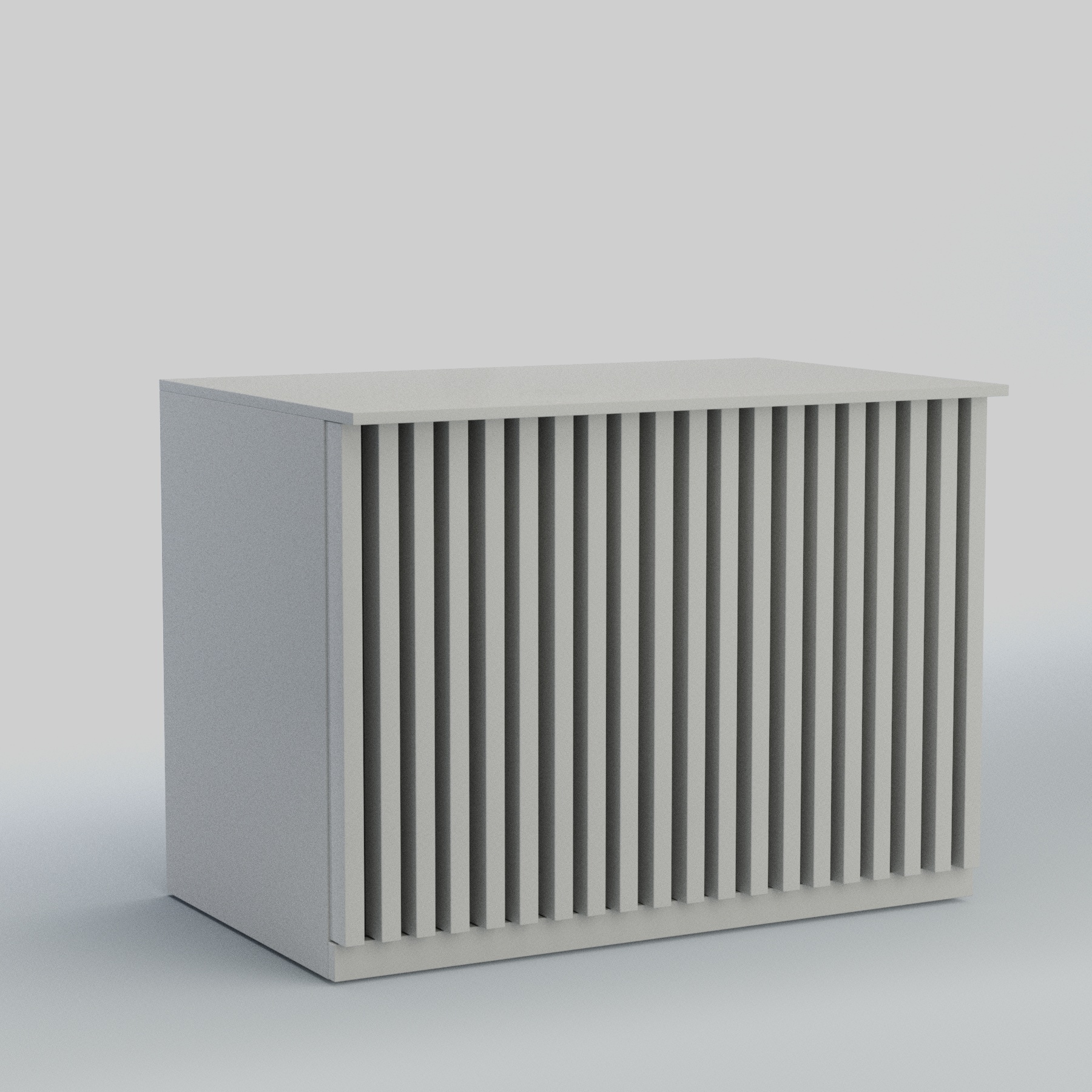 Ресепшен - стол широкий серии ВЕРТИКАЛЬ №8 Серый