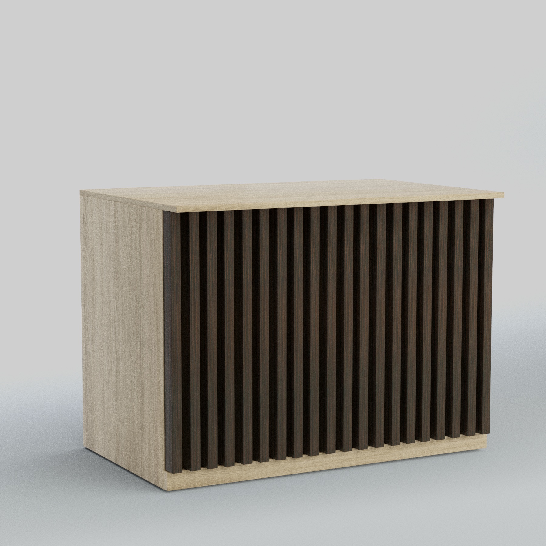 Ресепшен - стол широкий серии ВЕРТИКАЛЬ №8 Дуб Сонома + Дуб Венге