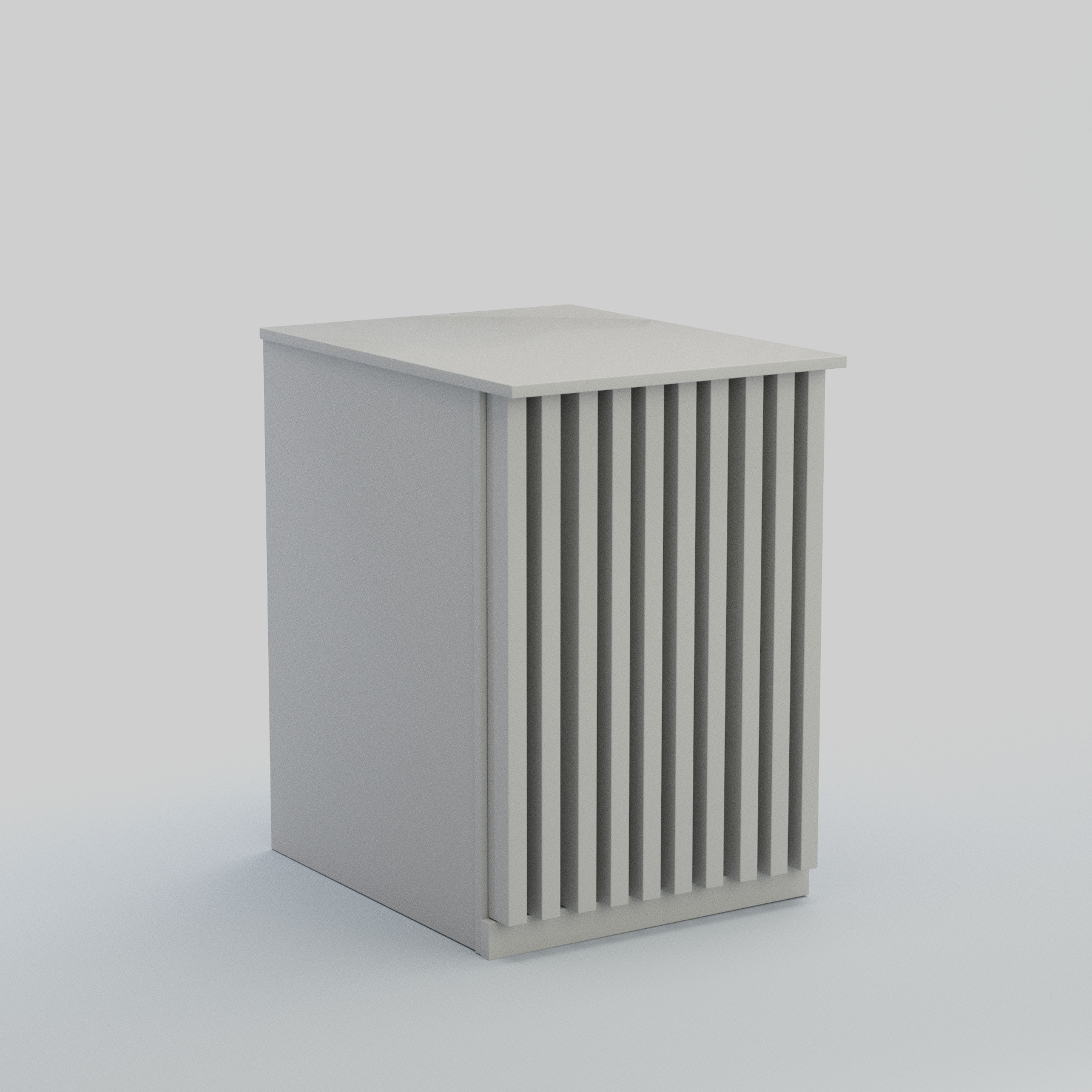 Ресепшен - стол узкий серии ВЕРТИКАЛЬ №9 Серый