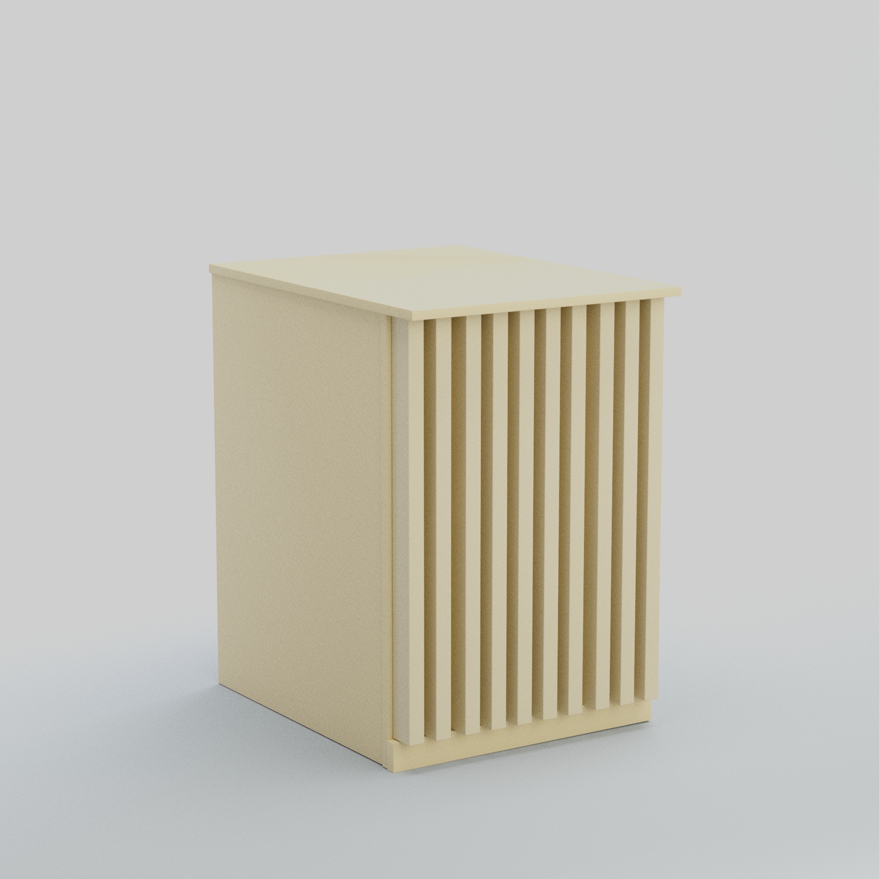 Ресепшен - стол узкий серии ВЕРТИКАЛЬ №9 Крем Вайс