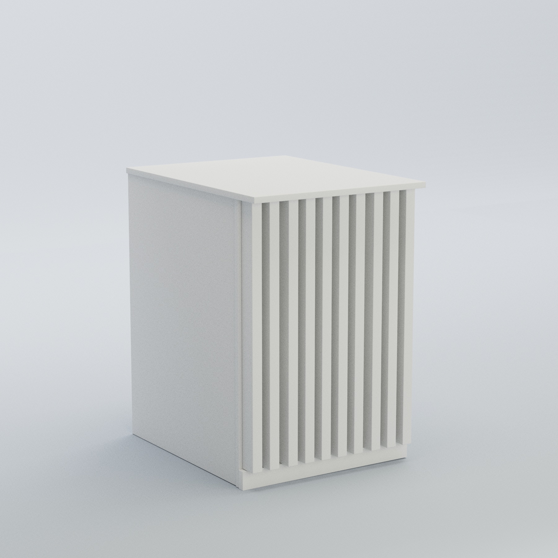 Ресепшен - стол узкий серии ВЕРТИКАЛЬ №9 Белый