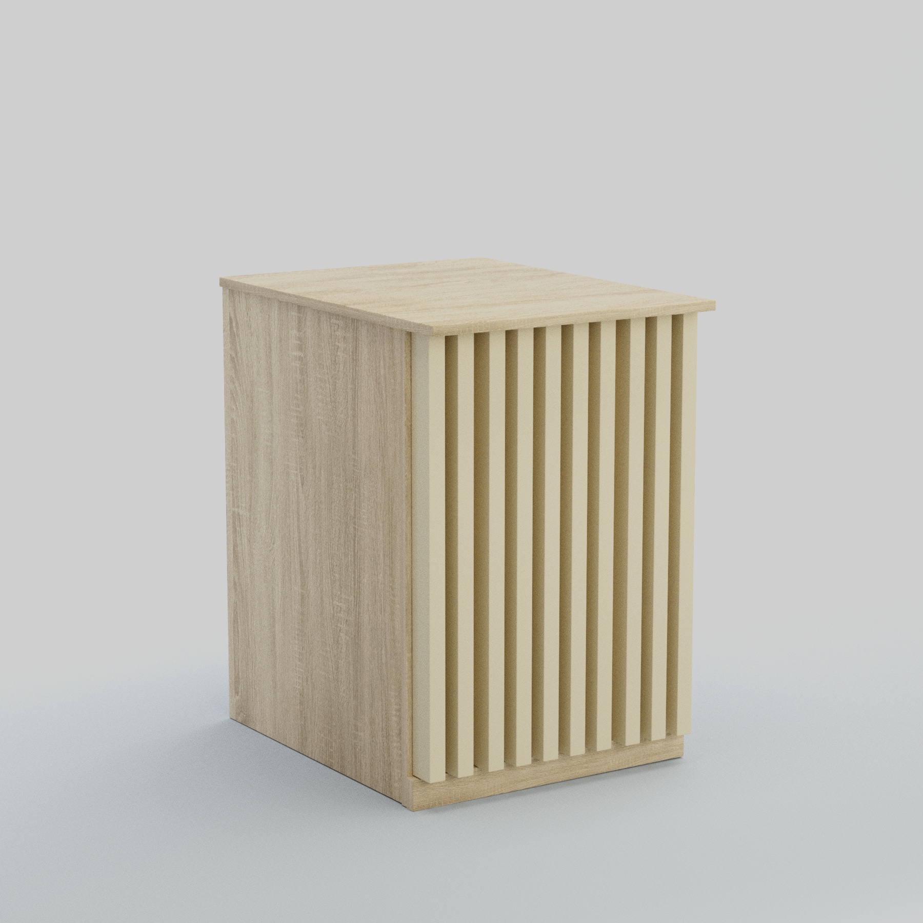 Ресепшен - стол узкий серии ВЕРТИКАЛЬ №9 Дуб Сонома и Крем Вайс 5-U2236