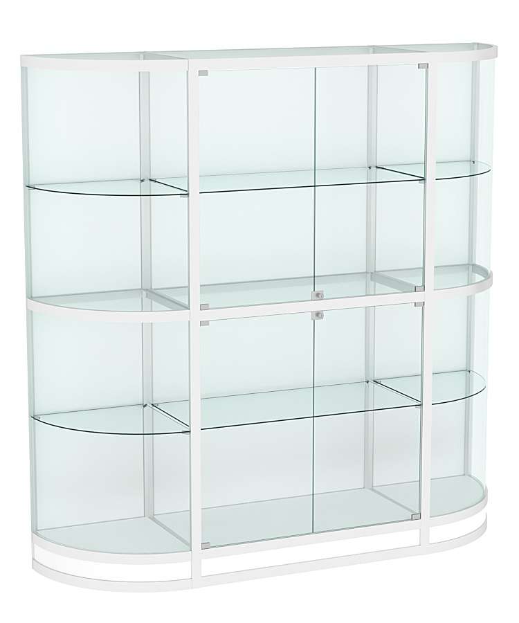 Витрина из профиля с секторами №8 (2-ух метровая) Белый